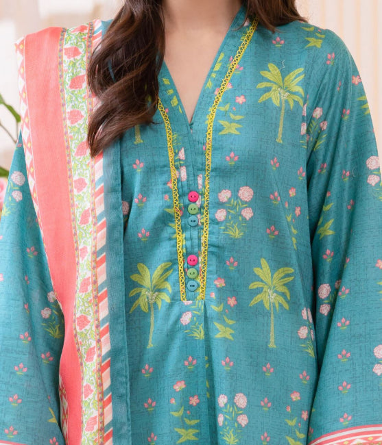 Zellbury Printed Lawn Unstitched 2 piece dress - WUS24X21005 Summer Collection