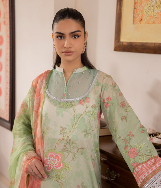 Zellbury Printed Lawn Unstitched 2 piece dress - WUS24X21007 Summer Collection