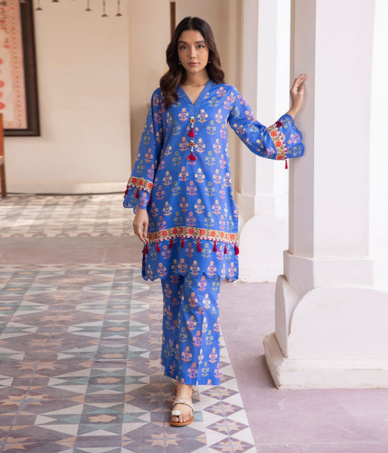 Zellbury Printed Lawn Unstitched 2 piece dress - WUS24X21038 Summer Collection