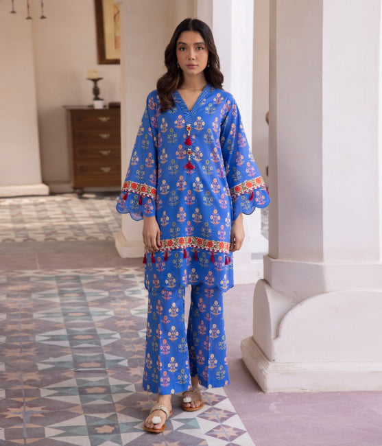 Zellbury Printed Lawn Unstitched 2 piece dress - WUS24X21038 Summer Collection