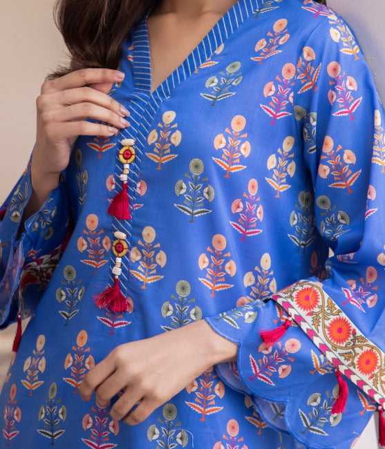 Zellbury Printed Lawn Unstitched 2 piece dress - WUS24X21038 Summer Collection