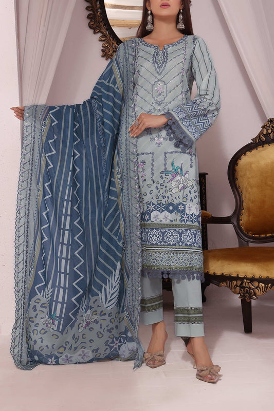 Misri by VS Textile Embroidered Lawn 3pc Unstitched Dress - D212