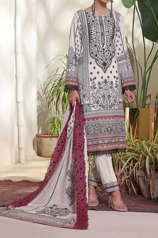 Misri by VS Textile Embroidered Lawn 3pc Unstitched Dress - D213
