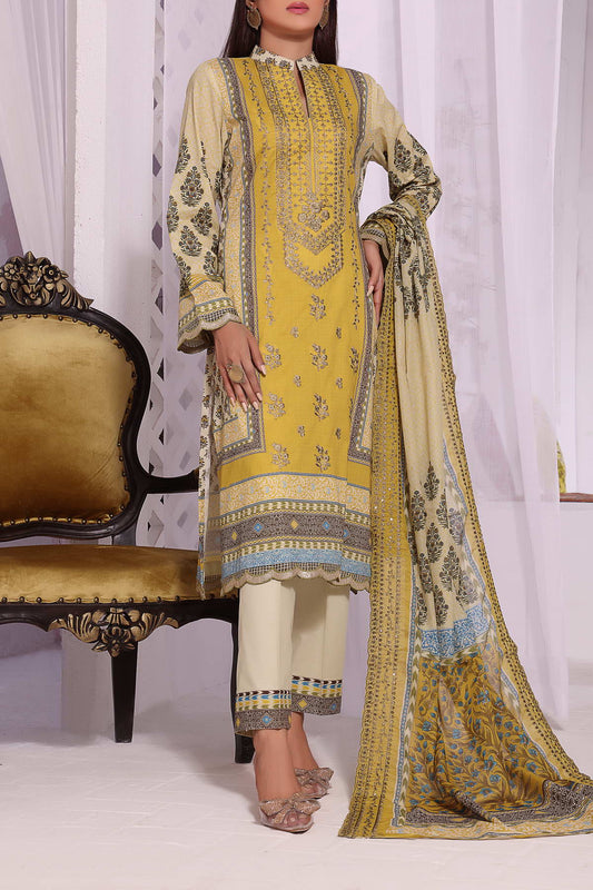 Misri by VS Textile Embroidered Lawn 3pc Unstitched Dress - D214