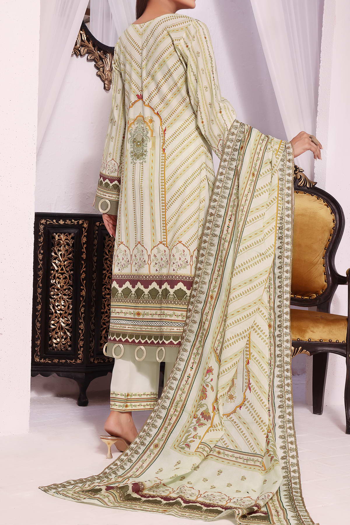 Misri by VS Textile Embroidered Lawn 3pc Unstitched Dress - D215