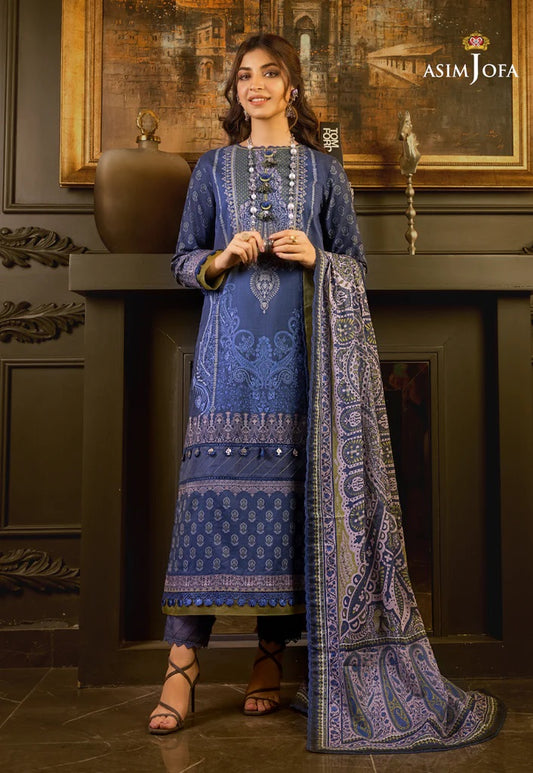 Rania by Asim Jofa Printed Lawn Suits Unstitched 3 Piece AJRP-21