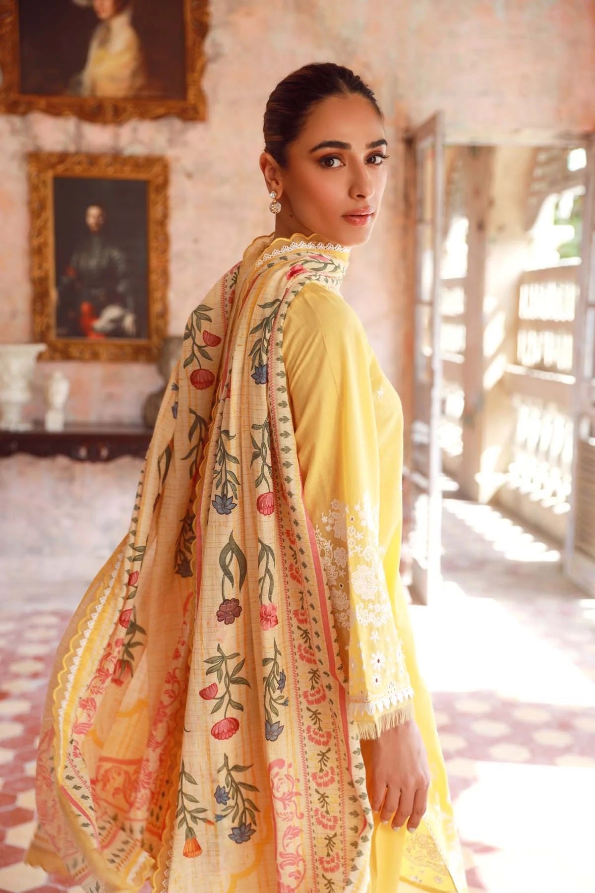 Sahar Embroidered Lawn Suits Unstitched 3 Piece SHR23EE SSL-V3-21 - Eid Collection