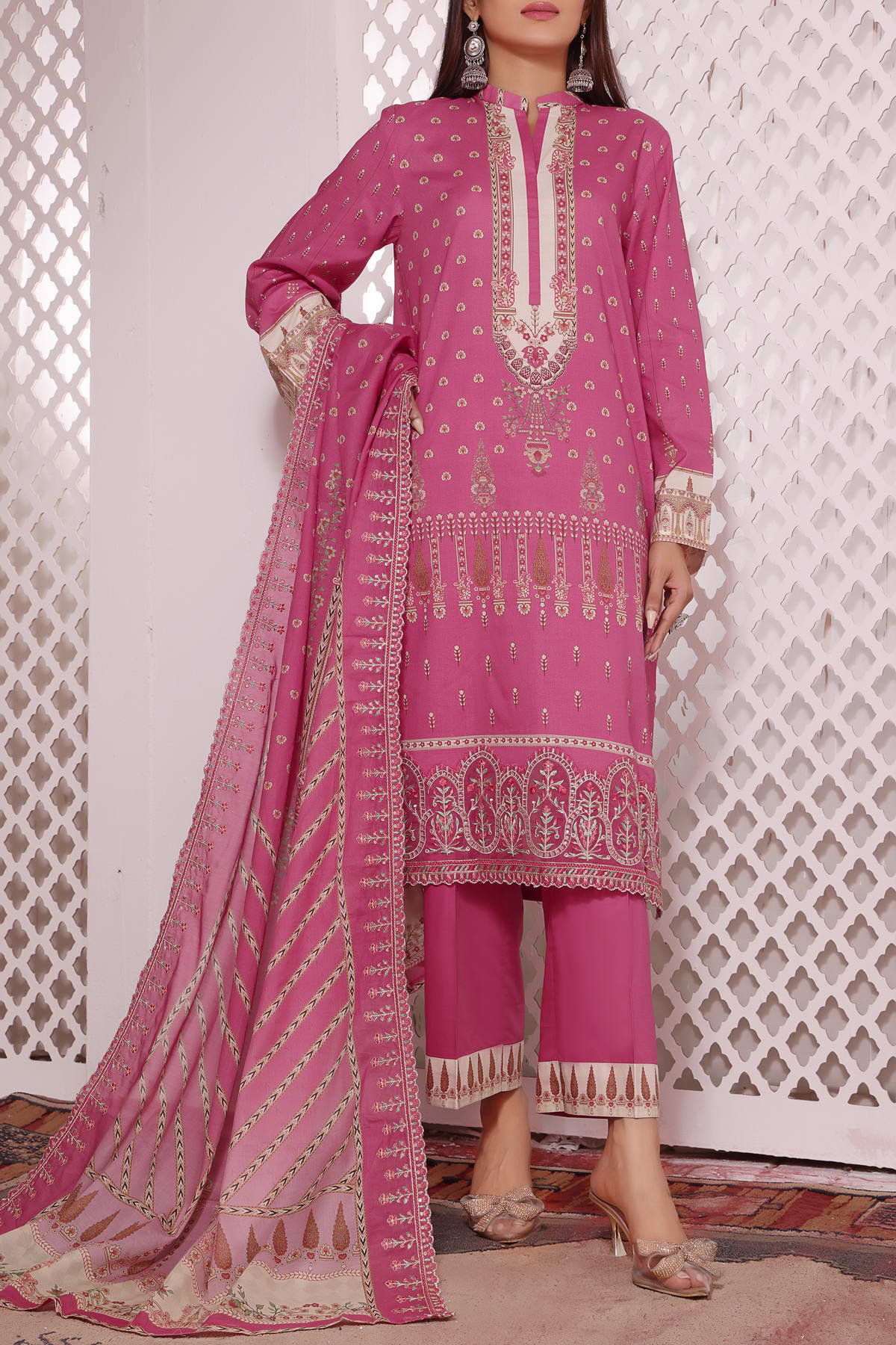 Misri by VS Textile Embroidered Lawn 3pc Unstitched Dress - D221