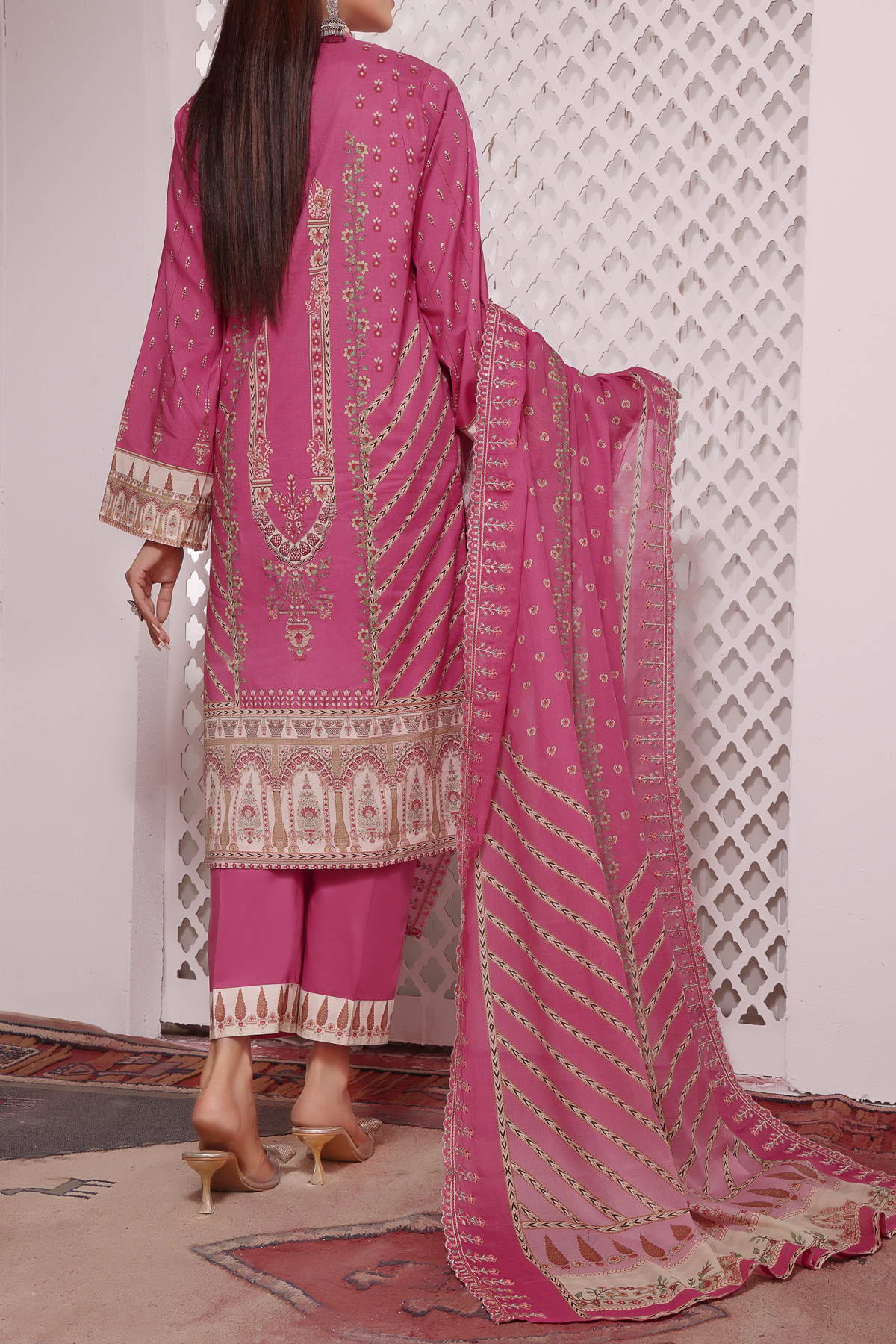 Misri by VS Textile Embroidered Lawn 3pc Unstitched Dress - D221