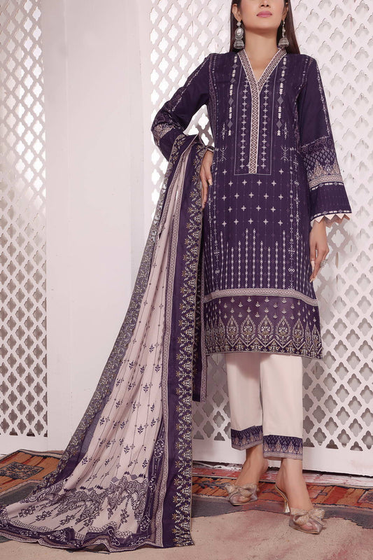 Misri by VS Textile Embroidered Lawn 3pc Unstitched Dress - D222