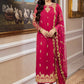 Asim Jofa Zari Sitara Embroidered Chiffon Georgette Unstitched 3 Piece Dress - AJZS 22