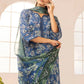 Printkari by NUR Embroidered Lawn 3 Piece Unstitch Dress - PN 22