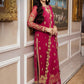 Asim Jofa Zari Sitara Embroidered Chiffon Georgette Unstitched 3 Piece Dress - AJZS 22