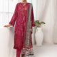 Printkari by NUR Embroidered Lawn 3 Piece Unstitch Dress - PN 23