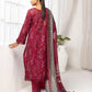 Printkari by NUR Embroidered Lawn 3 Piece Unstitch Dress - PN 23