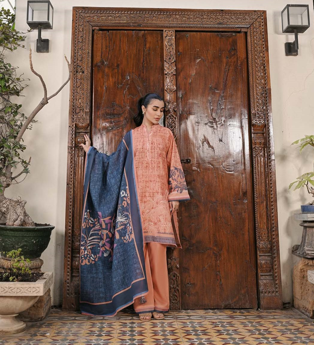 Sahar Past Printed Lawn Suits Unstitched 3 Piece SHR-S24-PL-V1-23 - Summer Collection