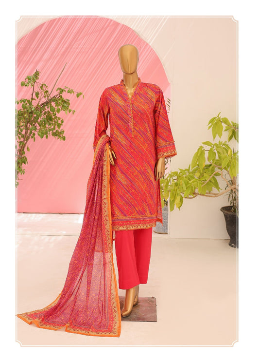 Riwayat Digital Printed Lawn 3piece Unstitched Dress - 24758