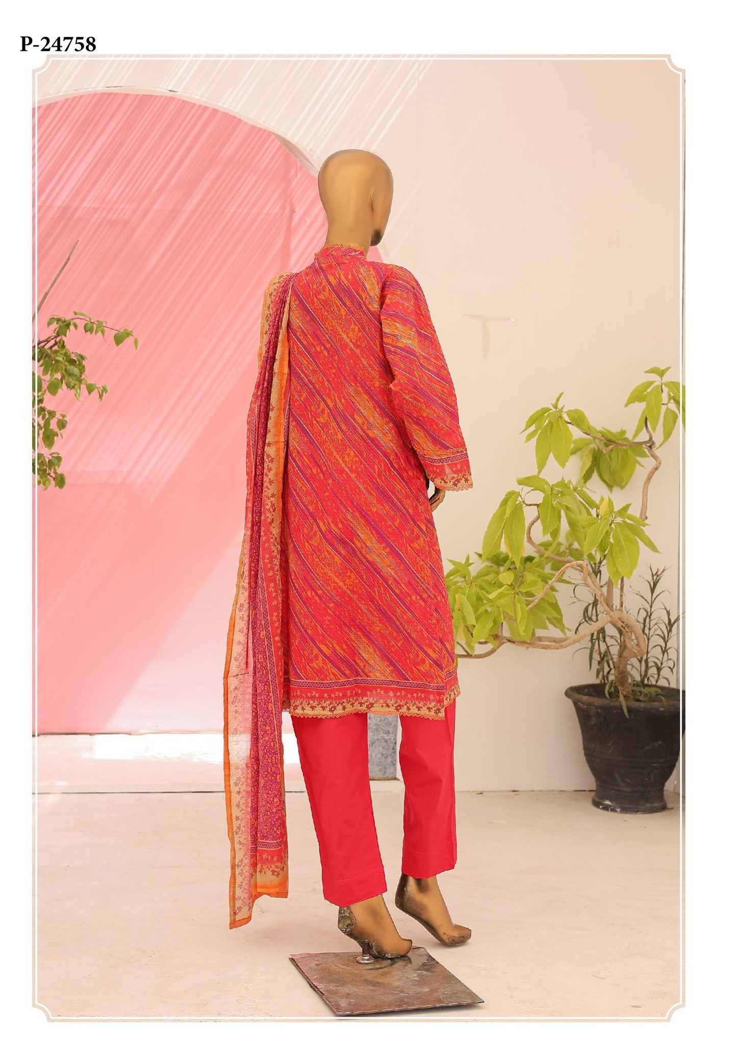 Riwayat Digital Printed Lawn 3piece Unstitched Dress - 24758