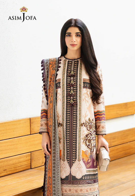 Rania by Asim Jofa Embroidered Lawn Suits Unstitched 3 Piece AJRP-24