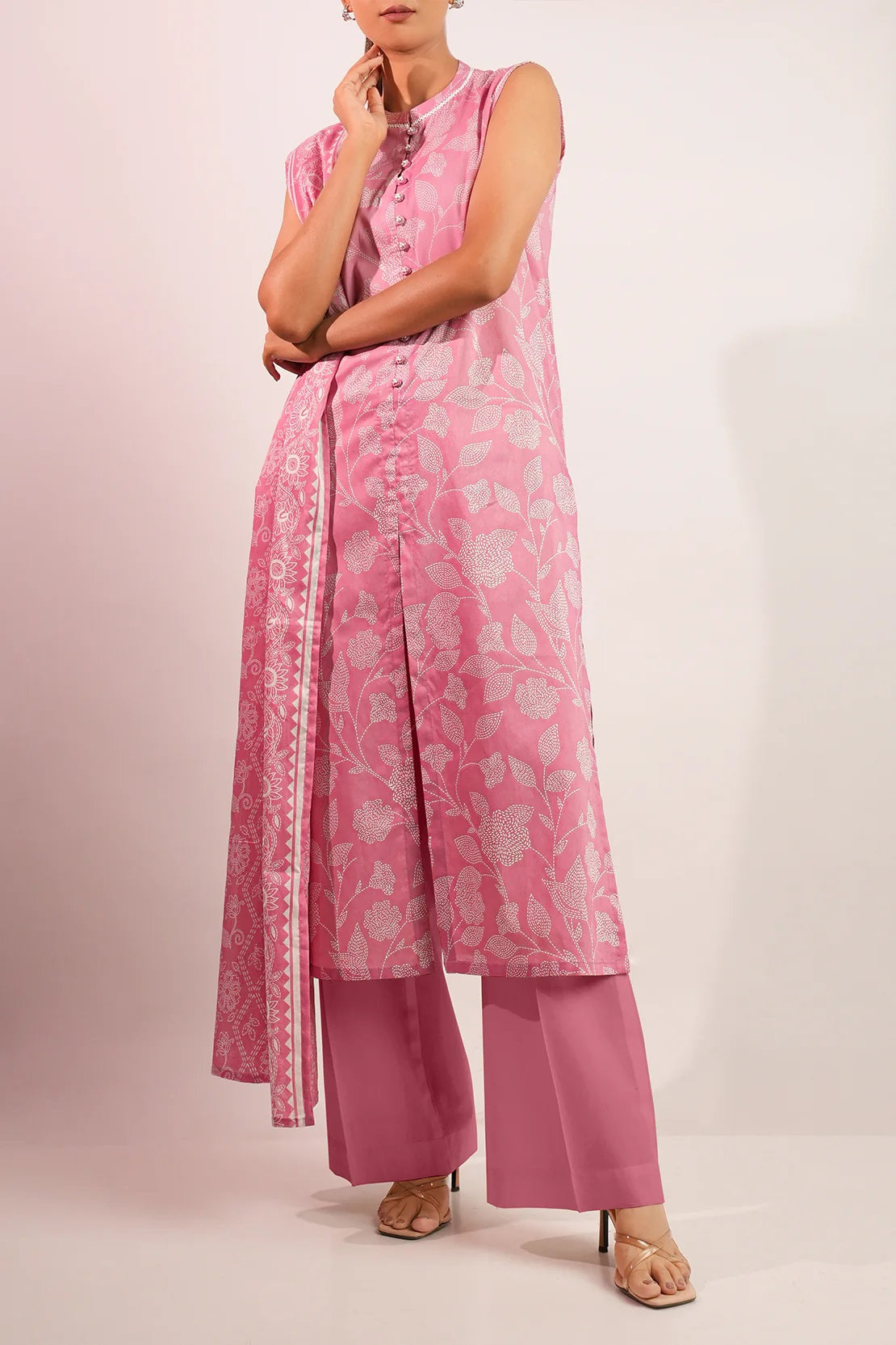 Saya Digital Printed Lawn 2 piece Unstitched Dress - U06-25065-1A