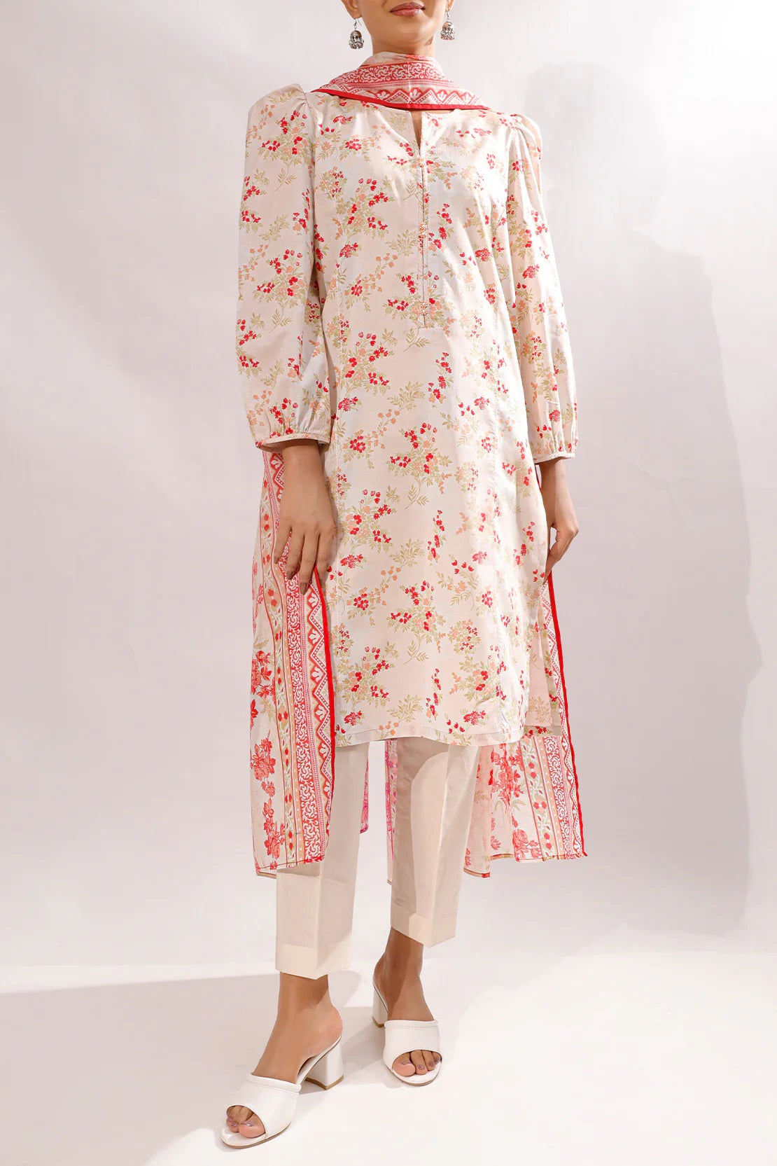 Saya Digital Printed Lawn 2 piece Unstitched Dress - U06-25380-3B