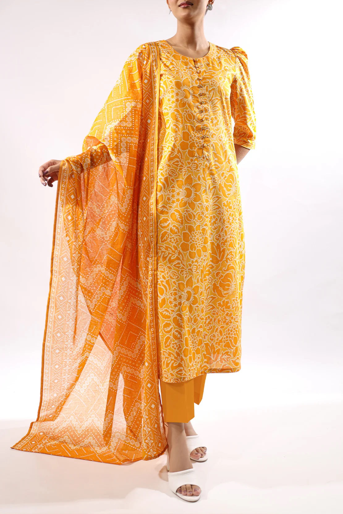 Saya Digital Printed Lawn 2 piece Unstitched Dress - U06-25380-7A
