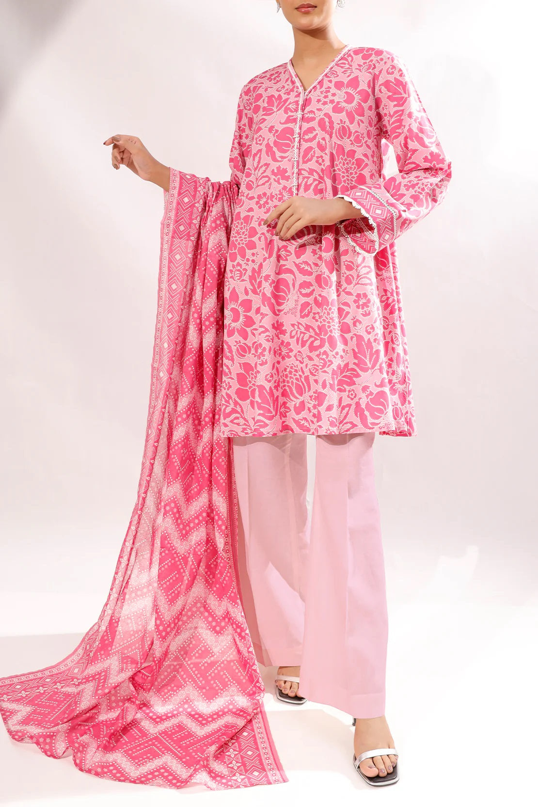 Saya Digital Printed Lawn 2 piece Unstitched Dress - U06-25380-7B