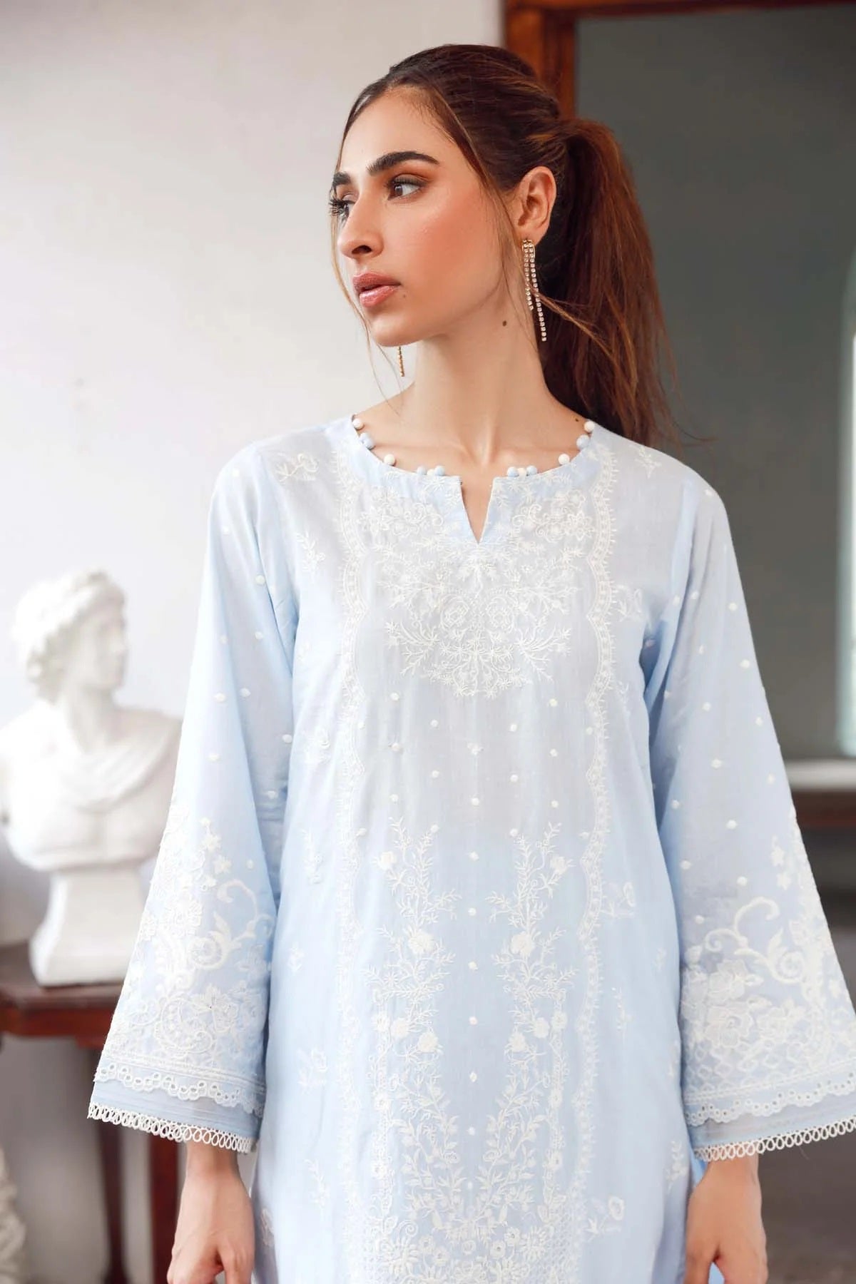 Sahar Embroidered Lawn Suits Unstitched 3 Piece SHR23EE SSL-V3-26 - Eid Collection