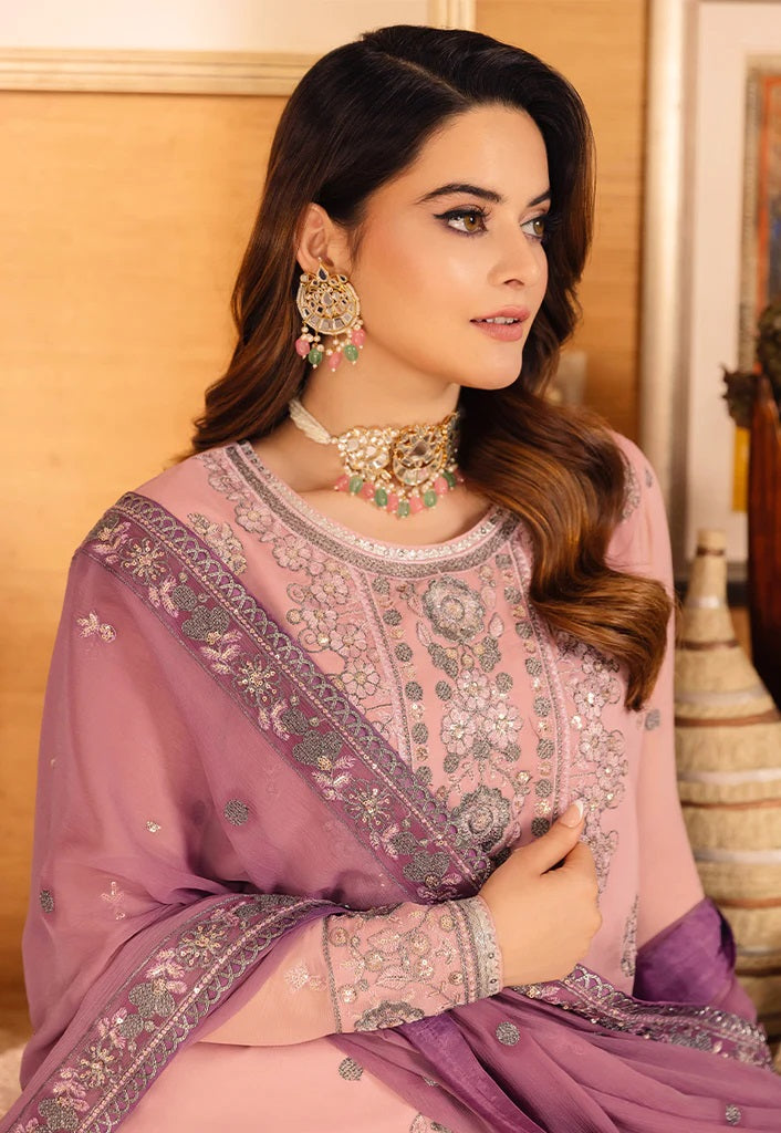 Asim Jofa Maahru Noorie Embroidered Suits Unstitched 3 Piece AJSM-26 - Festive Collection