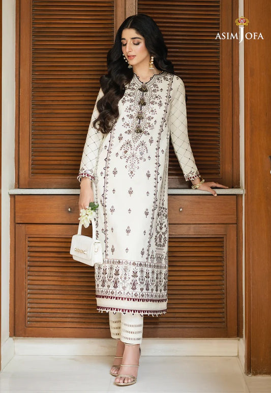 Rania by Asim Jofa Embroidered Lawn Suits Unstitched 2 Piece AJRP-27