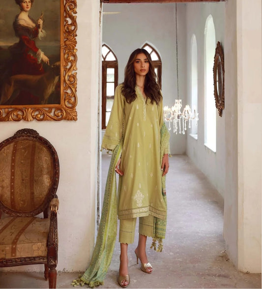 Sahar Embroidered Lawn Suits Unstitched 3 Piece SHR23EE SSL-V3-27 - Eid Collection
