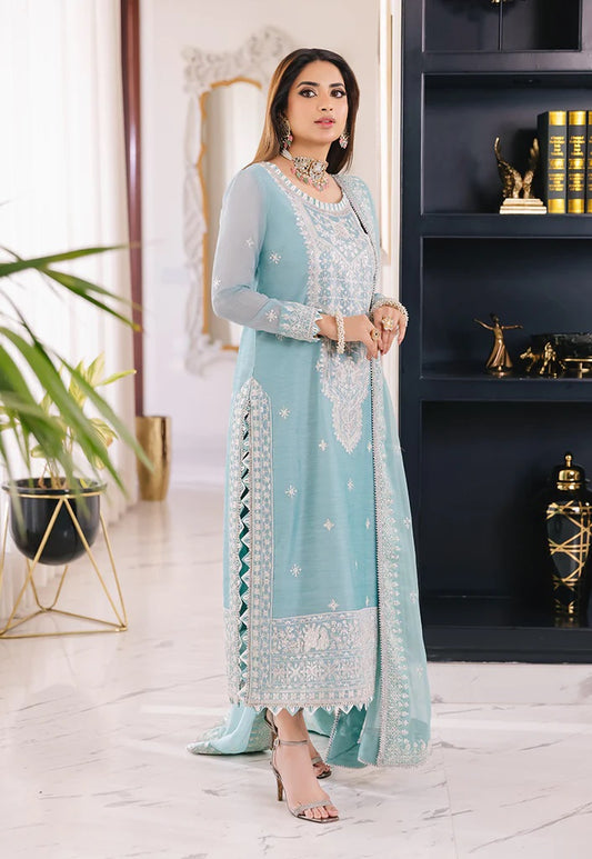 Asim Jofa Maahru Noorie Embroidered Suits Unstitched 3 Piece AJSM-29 - Festive Collection