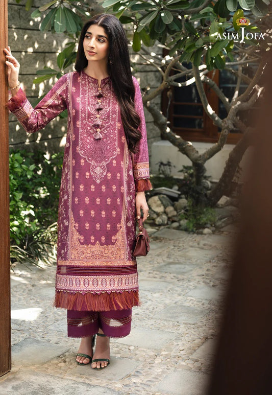 Rania by Asim Jofa Embroidered Lawn Suits Unstitched 2 Piece AJRP-29