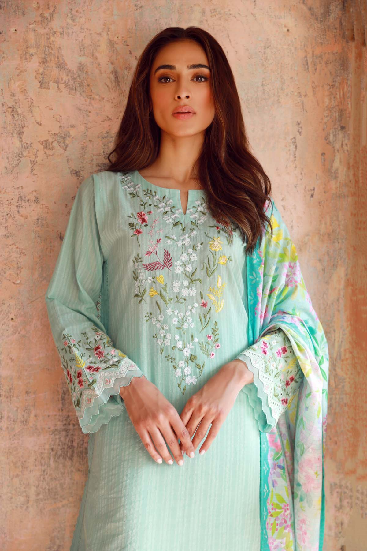 Sahar Embroidered Lawn Suits Unstitched 3 Piece SHR23EE SSL-V3-29 - Eid Collection