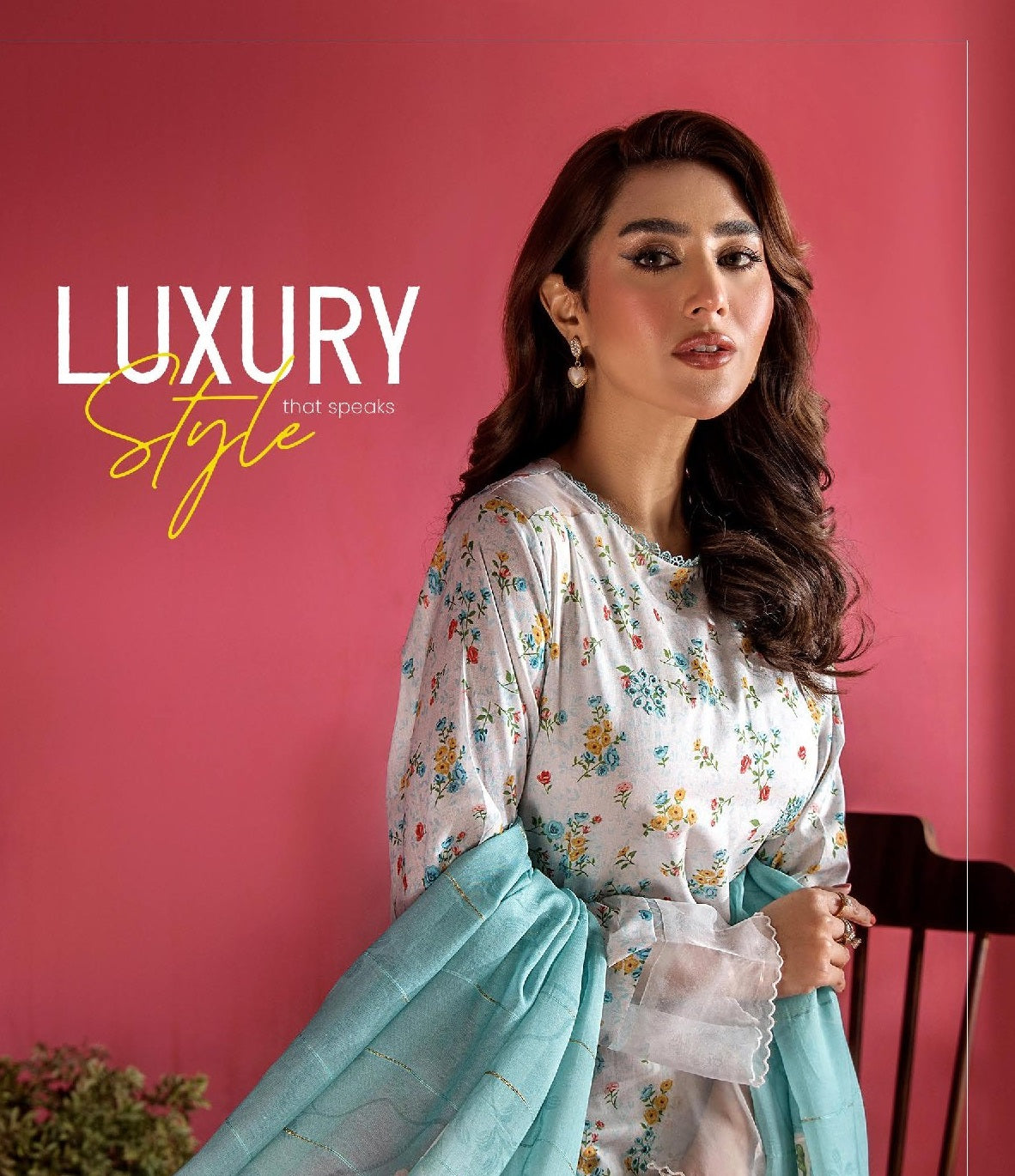 Evelyn by Gulljee Embroidered Lawn 3 piece Unstitched Dress - EVL3P2502