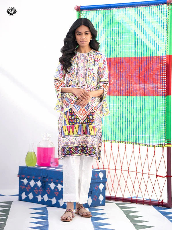 Mia digital Printed Lawn Unstitched 2 piece dress - GM2401A2