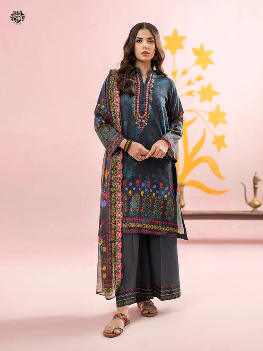 Rang Pasand by Gulljee Embroidered Lawn Unstitched 3 Piece Dress - GRP2406A2