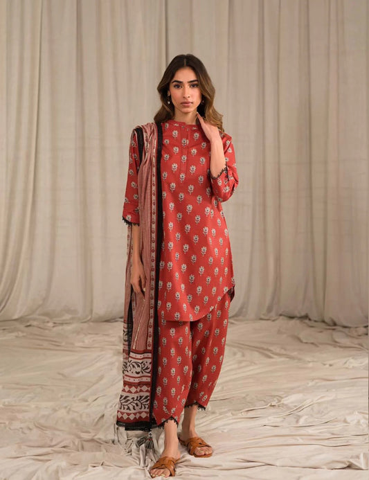 Sahar Printed Lawn Suits Unstitched 3 Piece SHR-S24-PL-V1-02 - Summer Collection