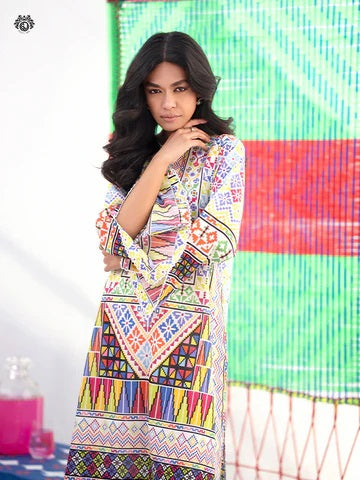 Mia digital Printed Lawn Unstitched 2 piece dress - GM2401A2