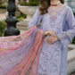 Noor By Saadia Asad Embroidered Lawn Suits Unstitched 3 Piece D02 - Iris