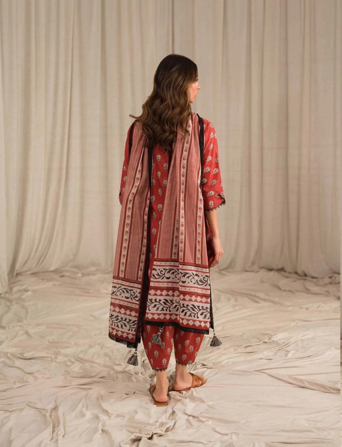 Sahar Printed Lawn Suits Unstitched 3 Piece SHR-S24-PL-V1-02 - Summer Collection