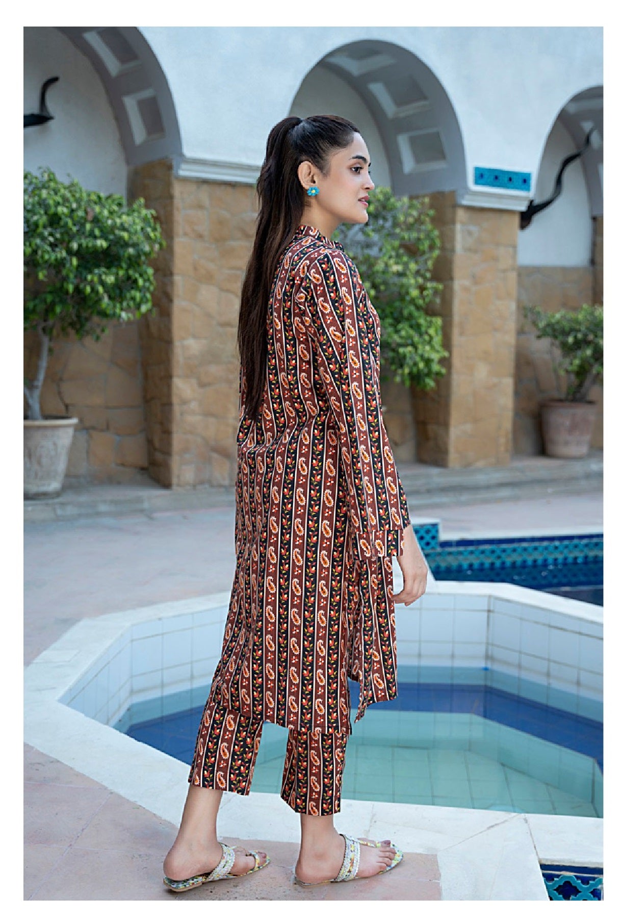 Identic Separates By Regalia Textiles Printed Linen Suits Unstitched 2 Piece RTPL-D-02 - Winter Collection
