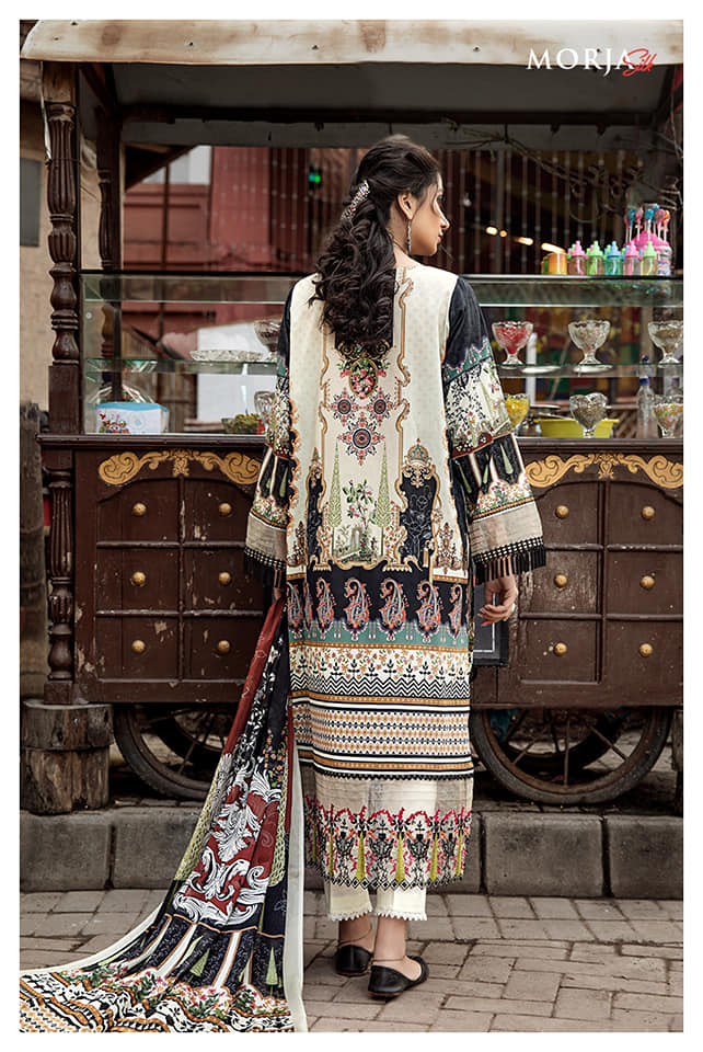 Morja by Gull Jee Embroidered Lawn Unstitched 3 Piece Dress - MJ2102A2