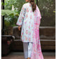 Mishaal by Gulljee Embroidered Lawn 3 piece Unstitched Dress - GJM11 - A02 - Summer Collection