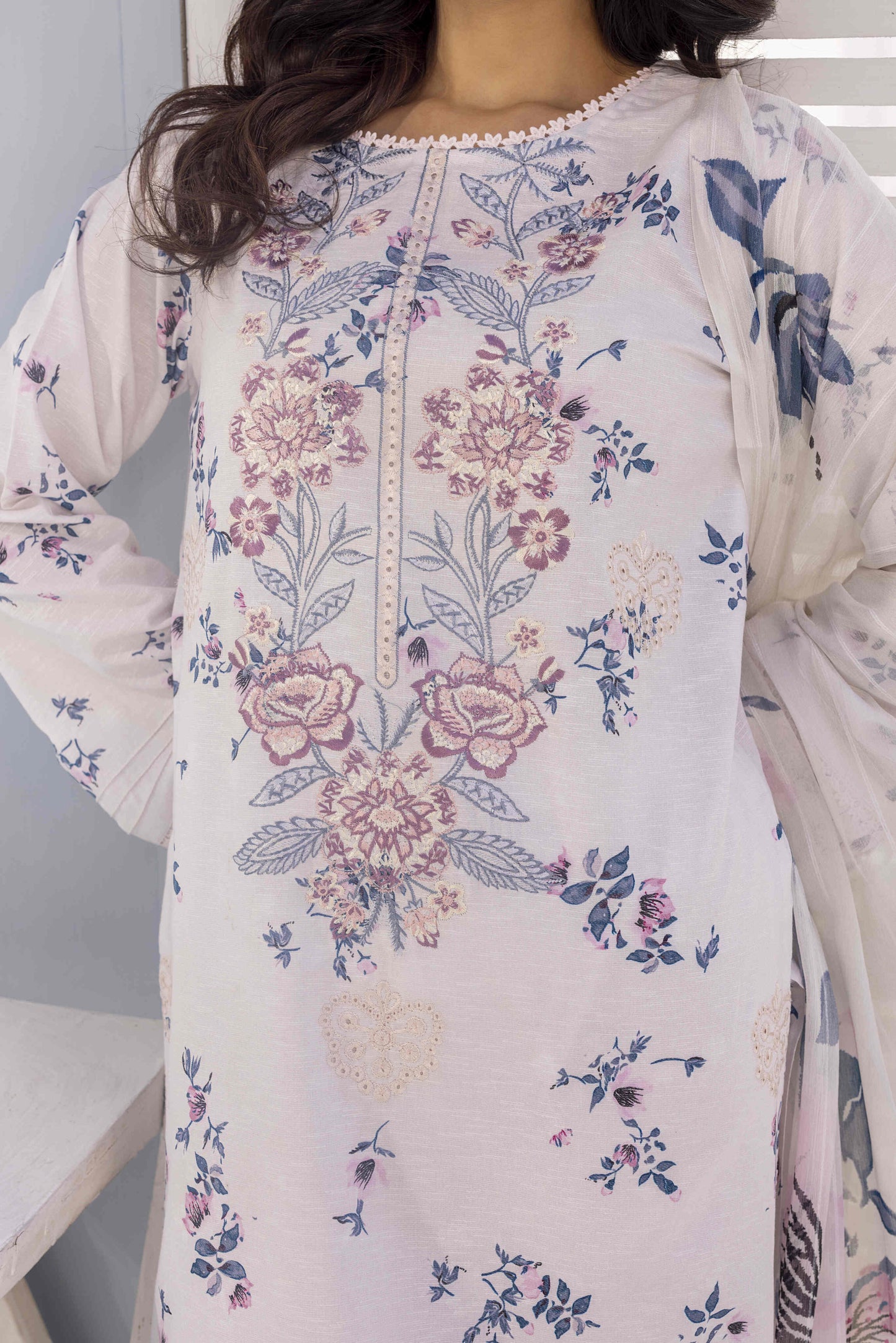 Rosolia by Panache Embroidered Lawn 3 Piece Unstitched Dress - D02