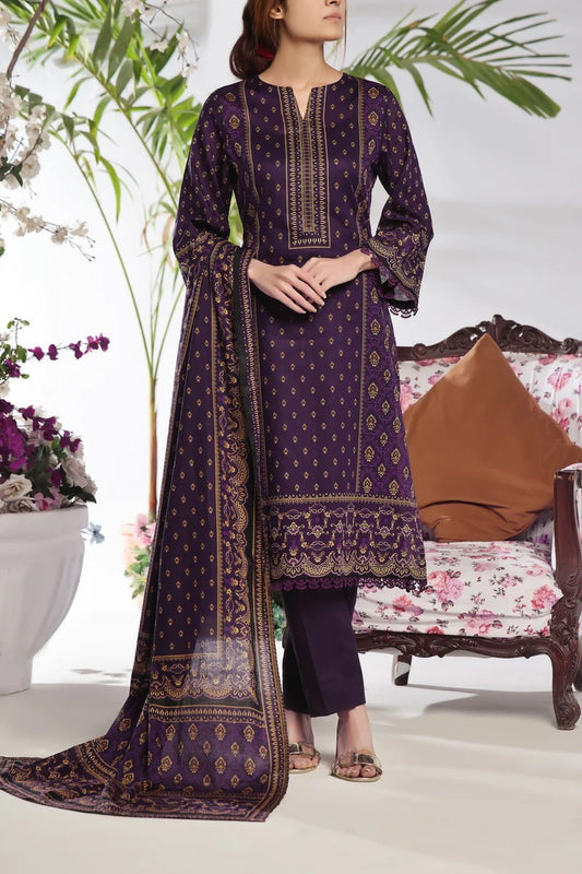 Daman By VS Textiles Printed Lawn Suits Unstitched 3 Piece VS24-D1 2902-B - Summer Collection