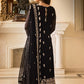 Asim Jofa Zari Sitara Embroidered Chiffon Unstitched 3 Piece Dress - AJZS 02