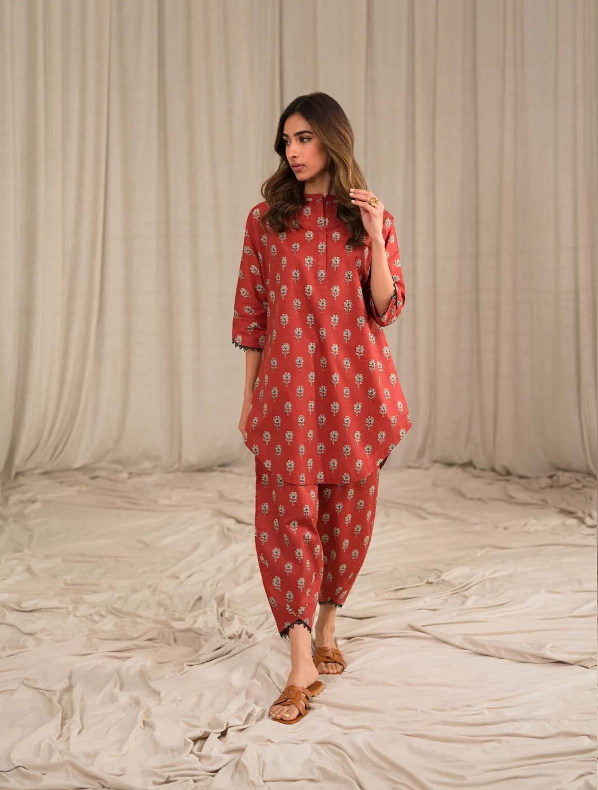Sahar Printed Lawn Suits Unstitched 3 Piece SHR-S24-PL-V1-02 - Summer Collection