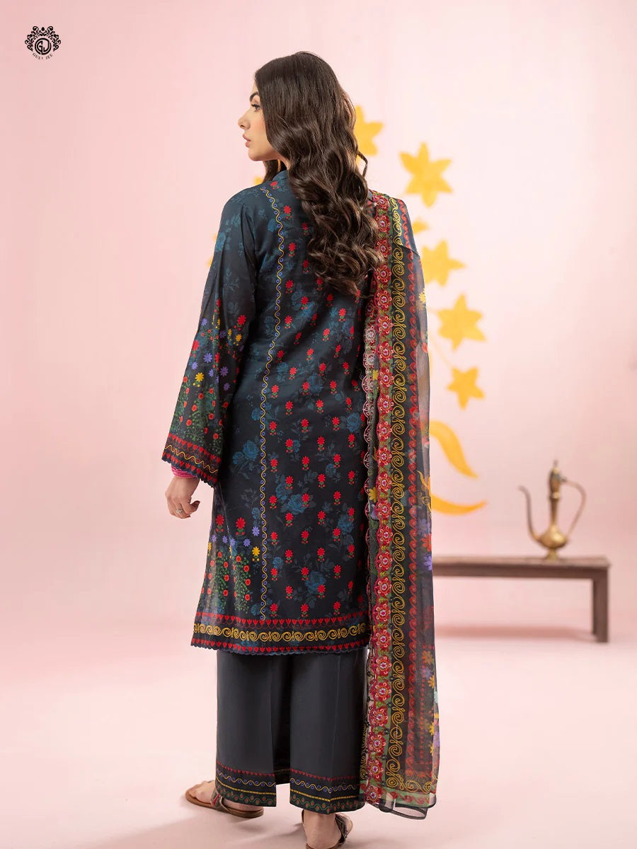 Rang Pasand by Gulljee Embroidered Lawn Unstitched 3 Piece Dress - GRP2406A2