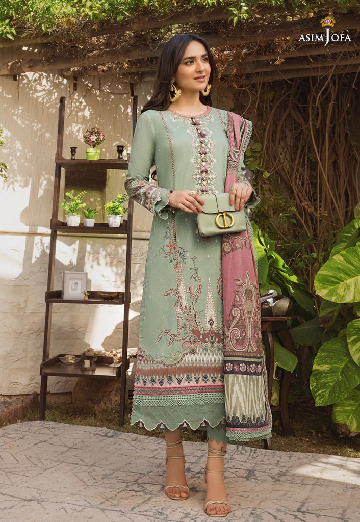Rania by Asim Jofa Embroidered Lawn Suits Unstitched 3 Piece AJRP-02